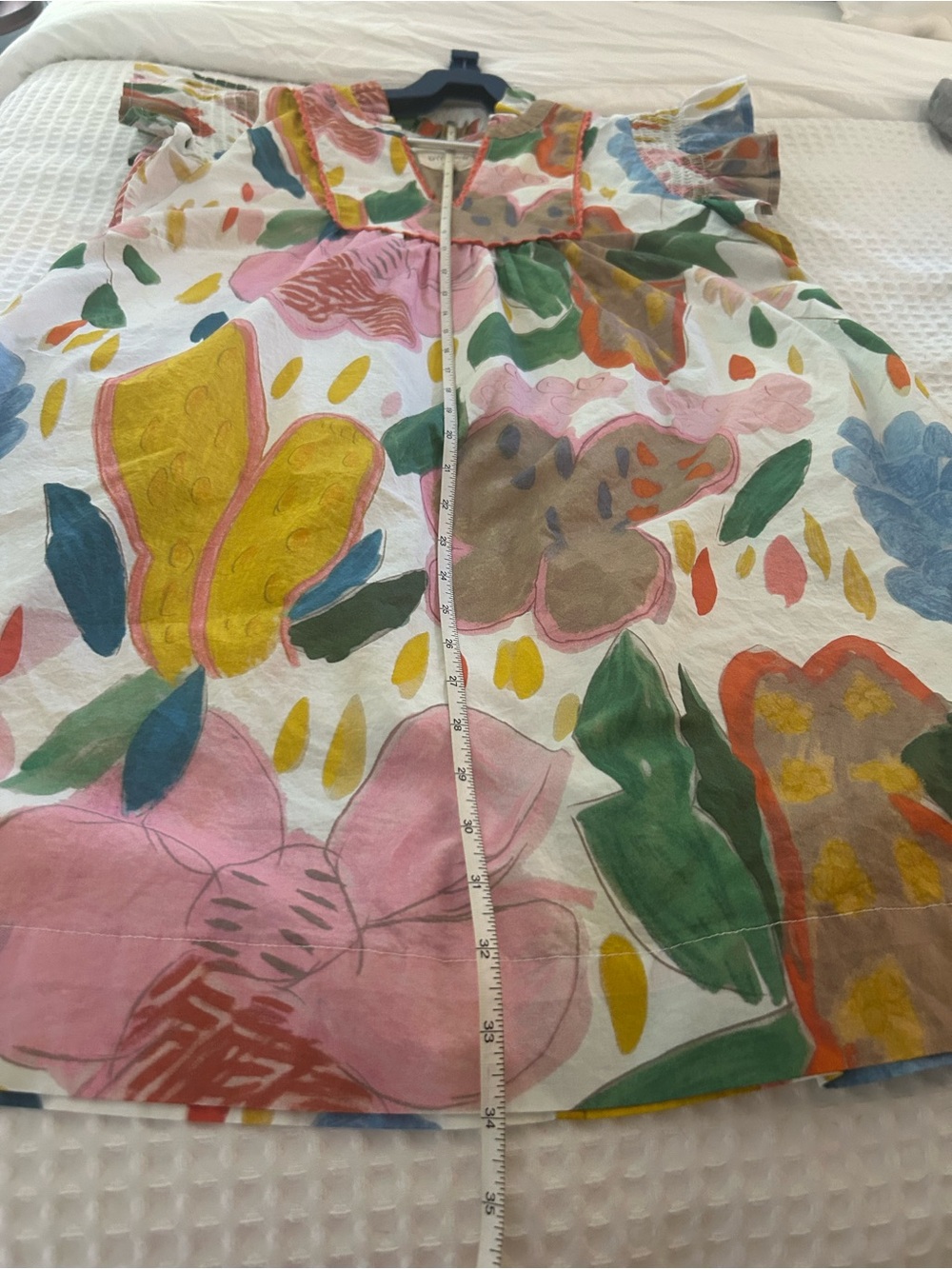 Umgee Multicolor Floral Flutter-Sleeve Dress - Picture 11 of 11